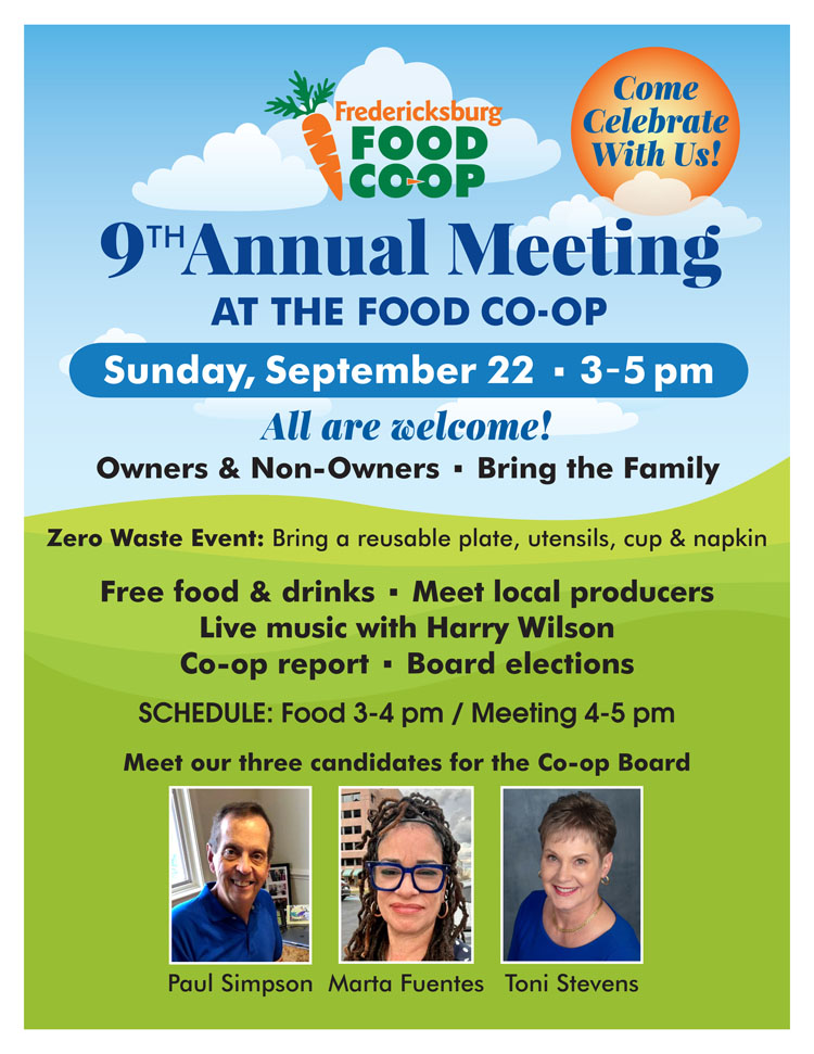Fredericksburg Food Co-op 9th Annual Meeting