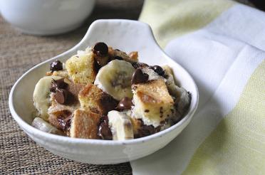 Chocolate Banana Bread Pudding