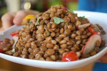 Lentil Salad with Radish