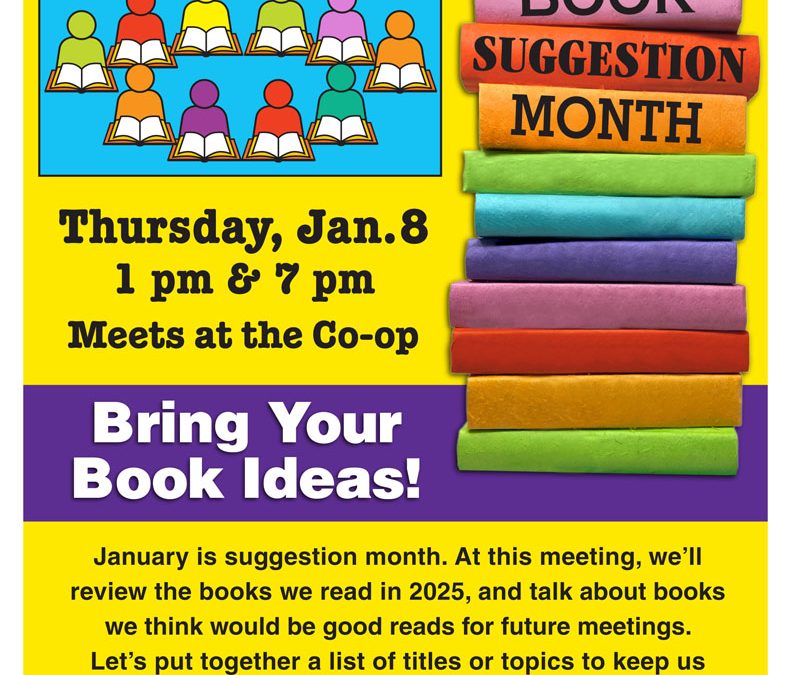 Book Group | Book Suggestion Month