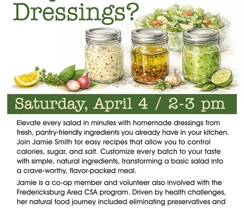 Why Homemade Dressings?